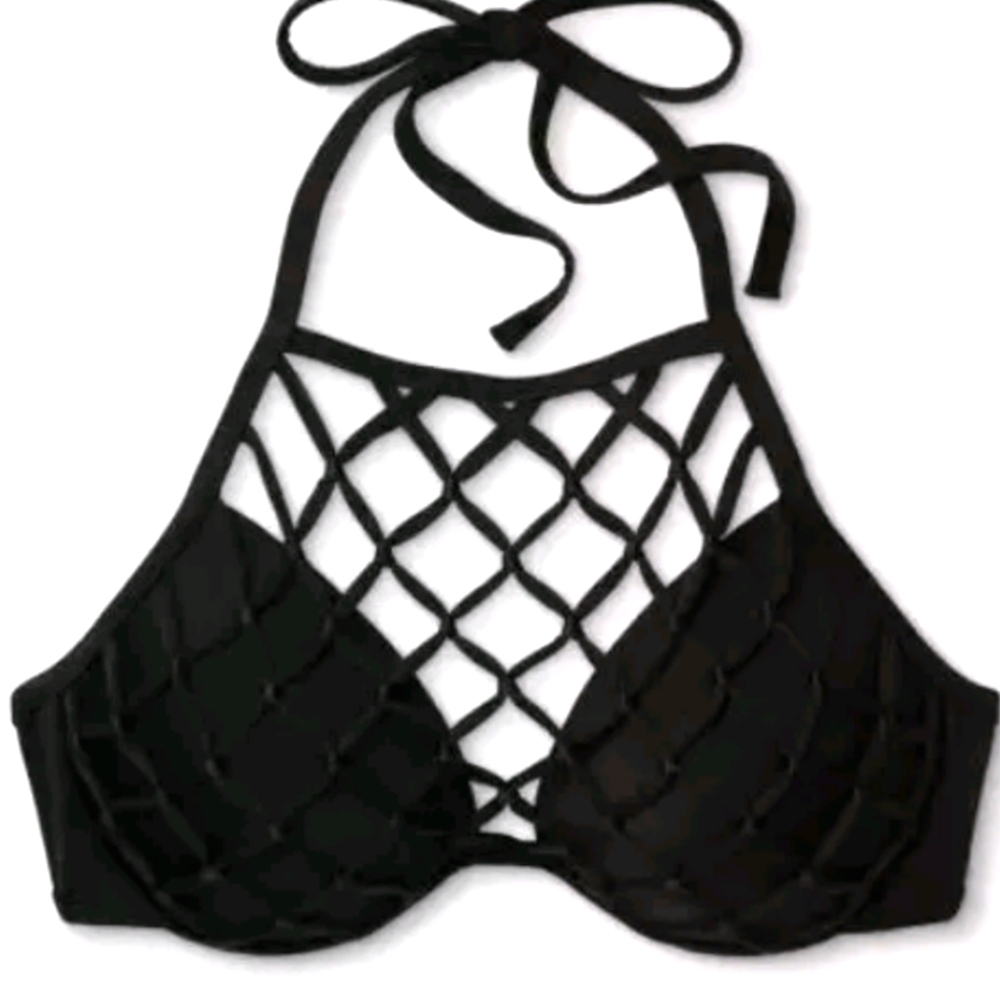 34b medium small underwire bralette crop top tank swim suit bikini